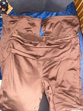 No Comment Brown Fleece Lined Leggings